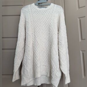 Aritzia Sunday best cable-knit oversized sweater SIZE 2XS